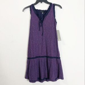 NWT Volcom Drop Waist Purple Dress Small